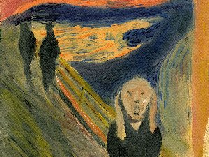 Фрагмент картины Эдварда Мунка «Крик»