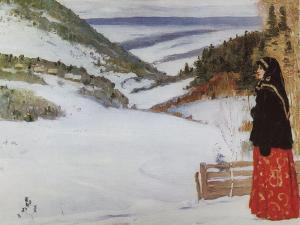М. В. Нестеров. Зимой в скиту. 1904